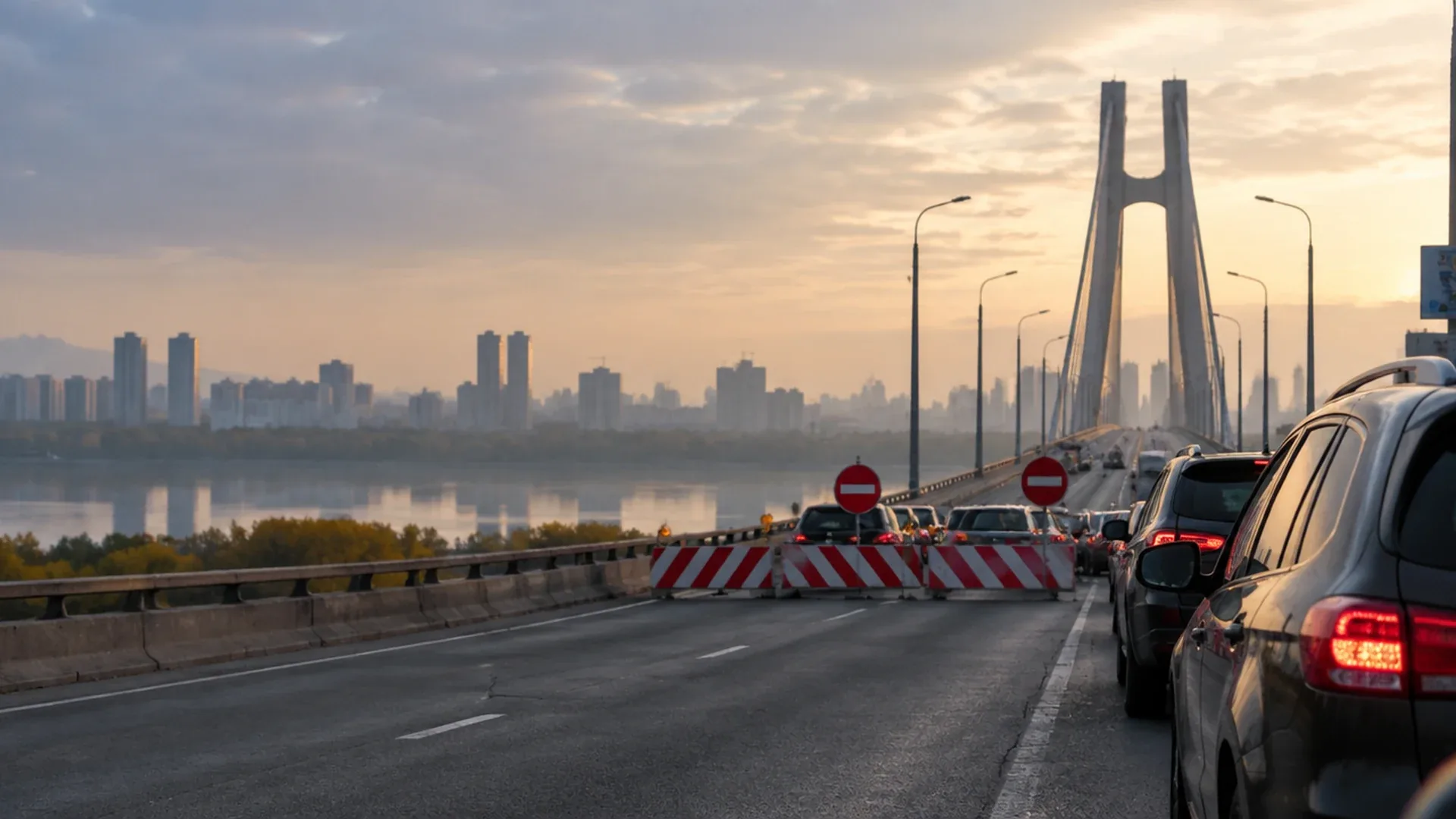 Удари с дронове затвориха мостове в Киев