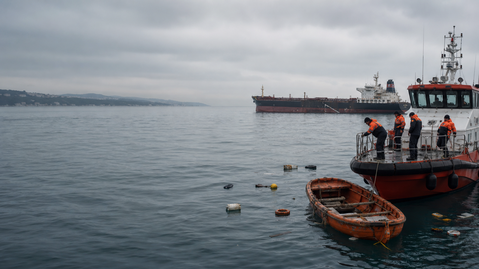 Десет моряци са в неизвестност след сблъсък край Истанбул